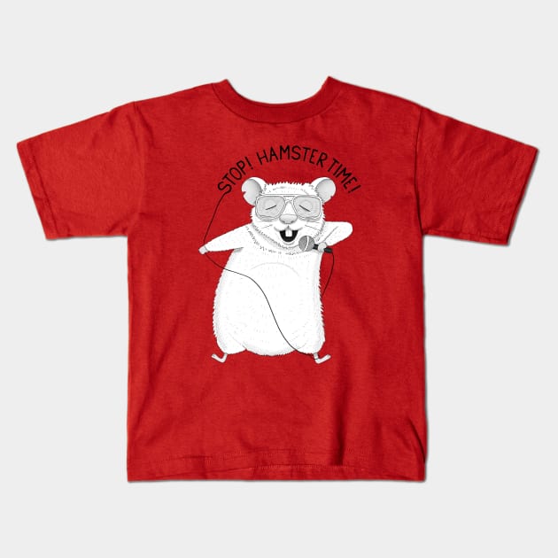 Hamster Time! | Animal Karaoke | Red Kids T-Shirt by DrawingEggen